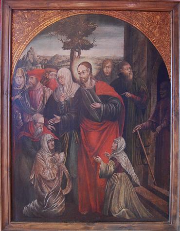 Wskrzeszenie Łazarza, obraz temperowy na desce, ok. 1560r.