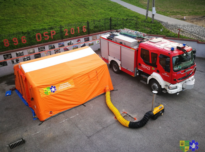 Namiot pneumatyczny dla OSP Łodygowice