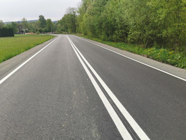 Zakończono remont nawierzchni drogi powiatowej w Łękawicy i Gilowicach