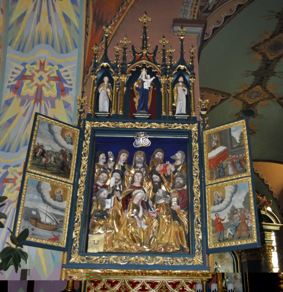 Najstarszy ołtarz przy Kaplicy Komorowskich w kościele farnym – stan obecny