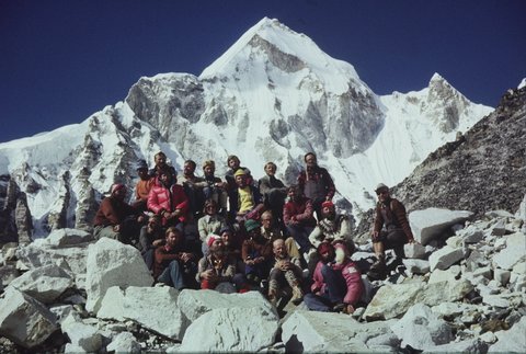 Uczestnicy wyprawy na Lhotse 1979 r.